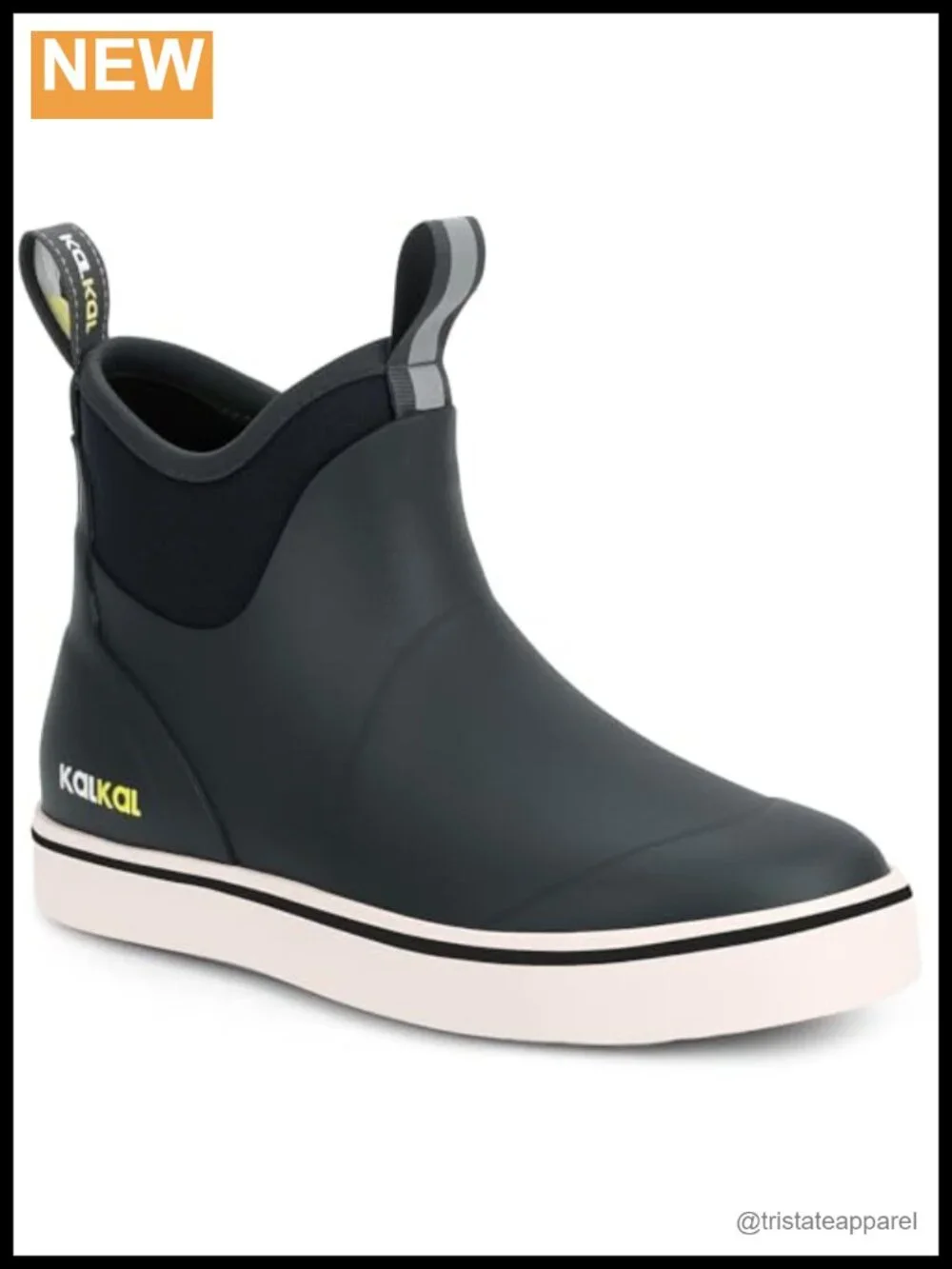 Waterproof Ankle Rain Boots with Slip-Resistant Outsole, Neoprene and Rubber